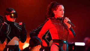 Spanish singer Rosalia performs during the MTV Europe Music Awards at