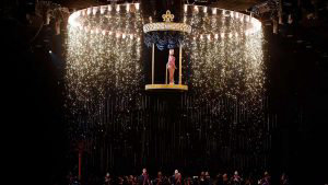 Trinidadian-US rapper Nicki Minaj performs during the MTV Europe Musi