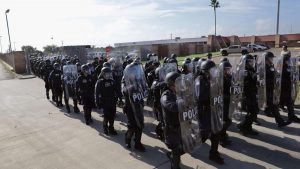 U.S. Customs And Border Protection Agents Train For Possible Immigrant Caravan