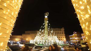 Christmas decoration in Tbilisi