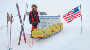 American adventurer completes solo trek across Antarctica