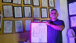 Caricaturista  de  Tonacatepeque ,Beto