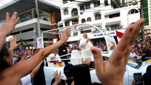 El Papa Francisco llega a Panam para participar en la Jornada Mundial de la Juventud