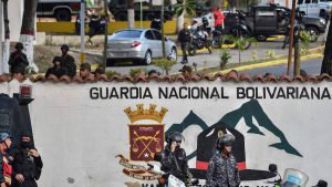 Partial view of the Cotiza Bolivarian National Guard headquarter in C