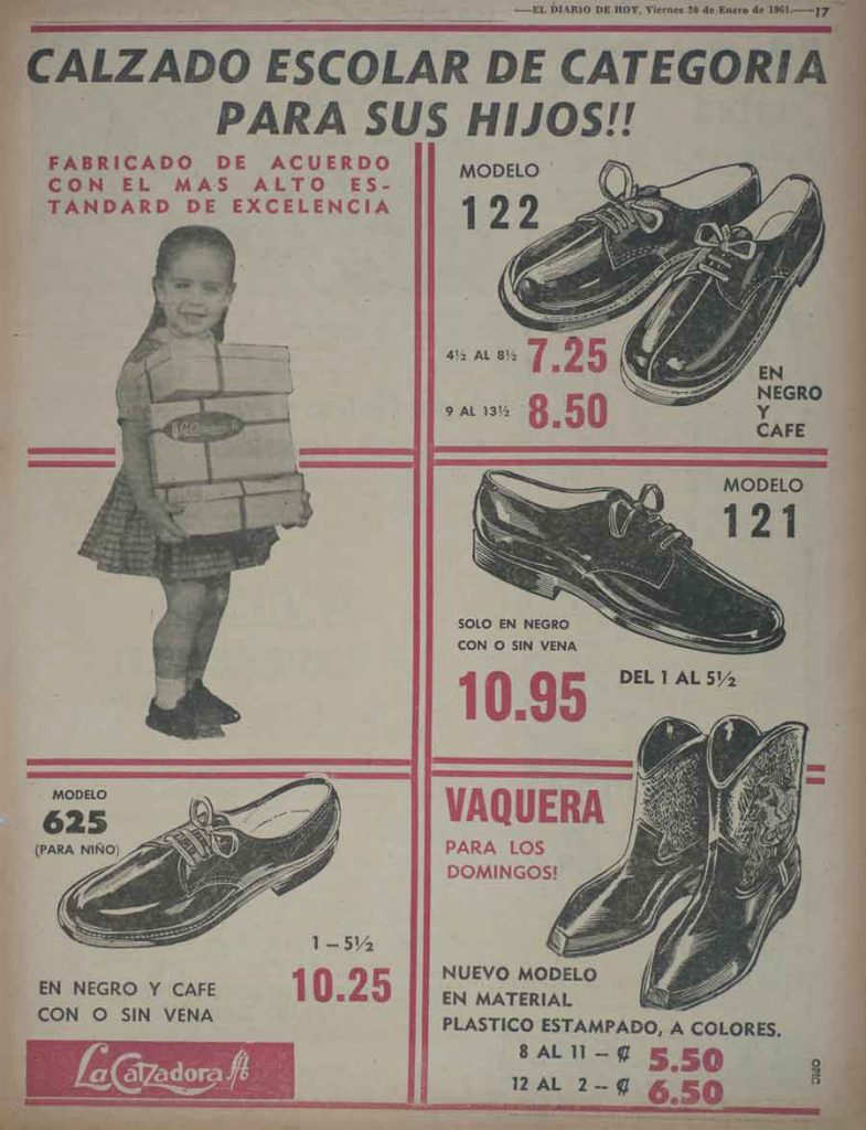 Los zapatos escolares que en los años 50 y 60 | Noticias de El Salvador - elsalvador.com