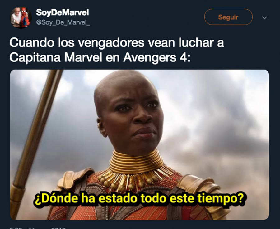 Los memes tras el estreno mundial de la Capitana Marvel 