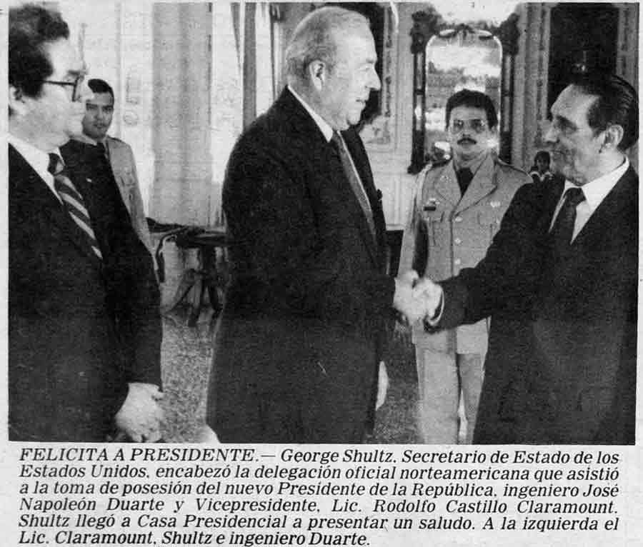 1984. José Napoleón Duarte