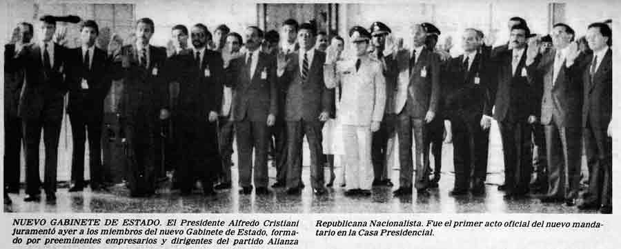1989. Alfredo Félix Cristiani Burkard
