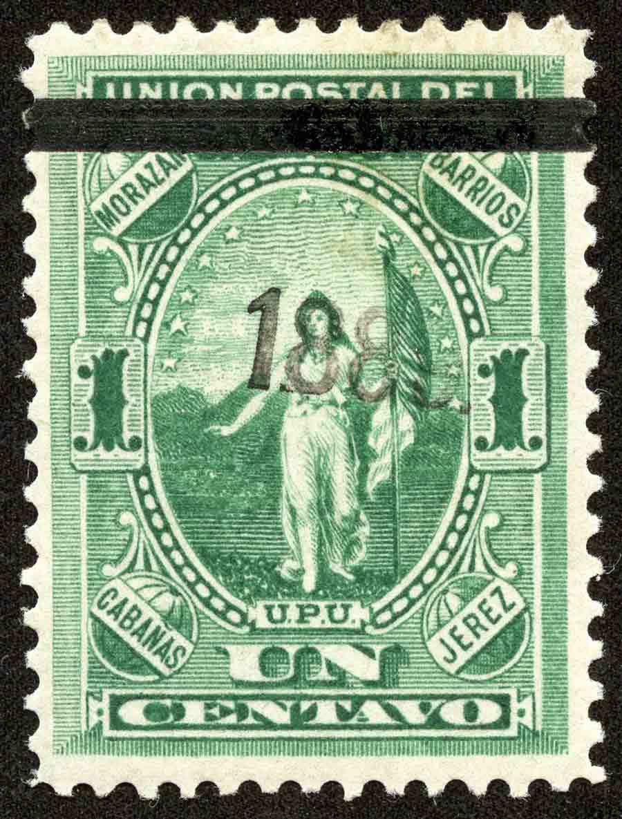 1889 FIGURA ALEGORICA DE EL SALVADOR