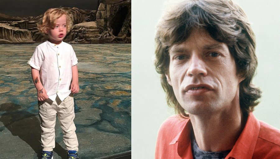 Mick Jagger y su bebé