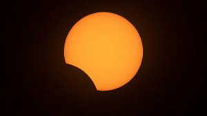 Solar eclipse as seen from the La Silla European Southern Observatory