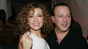 Thalia and Tommy Mottola