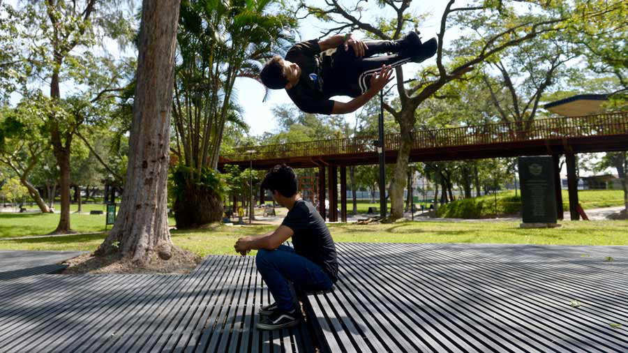 Pre inaguración del Parque Cuscatlán