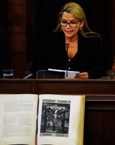Bolivian senator Jeanine Anez