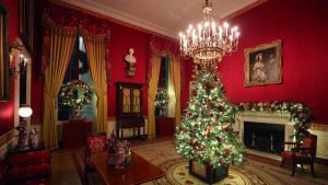 The White House Previews Decor For The Holiday Season
