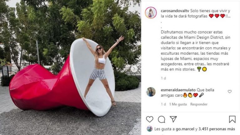 Caro Sandoval comparte con sus seguidores lo que tuvo que