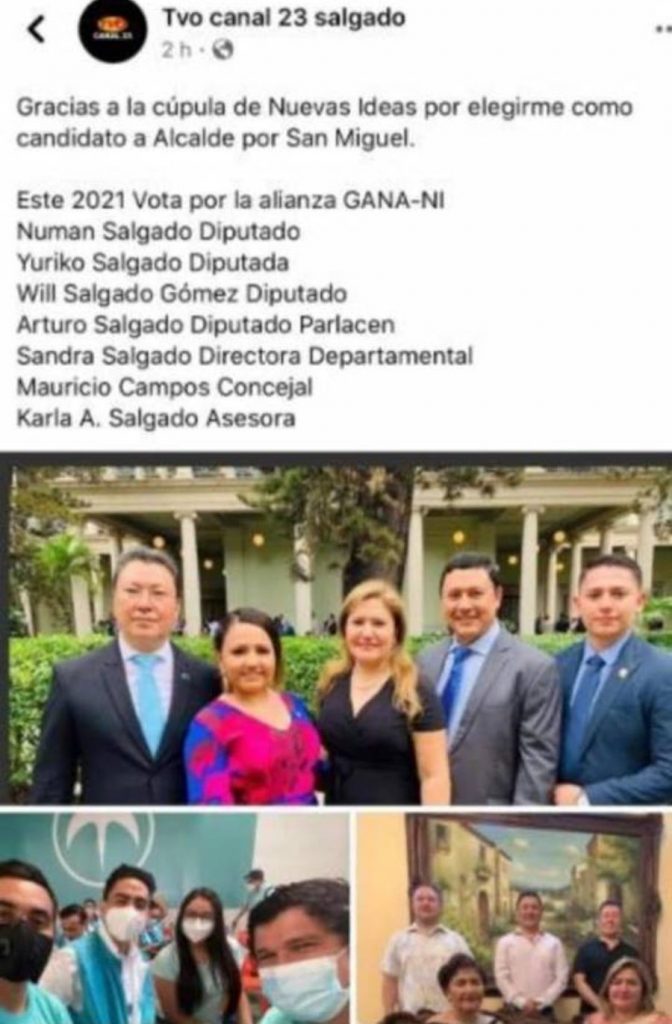 Clan de la familia Salgado acapara candidaturas para San Miguel