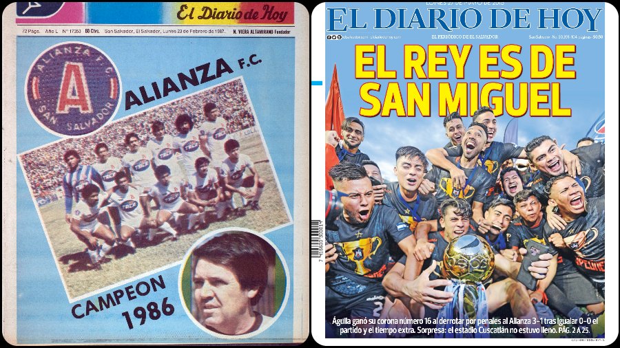 Alianza vs. Águila: la historia de las tres finales que marcaron una eterna  rivalidad | Noticias de El Salvador 