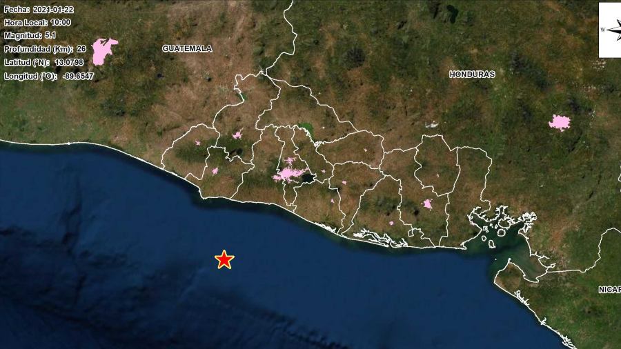 Fuerte Sismo is located in different places of El Salvador |  El Salvador News