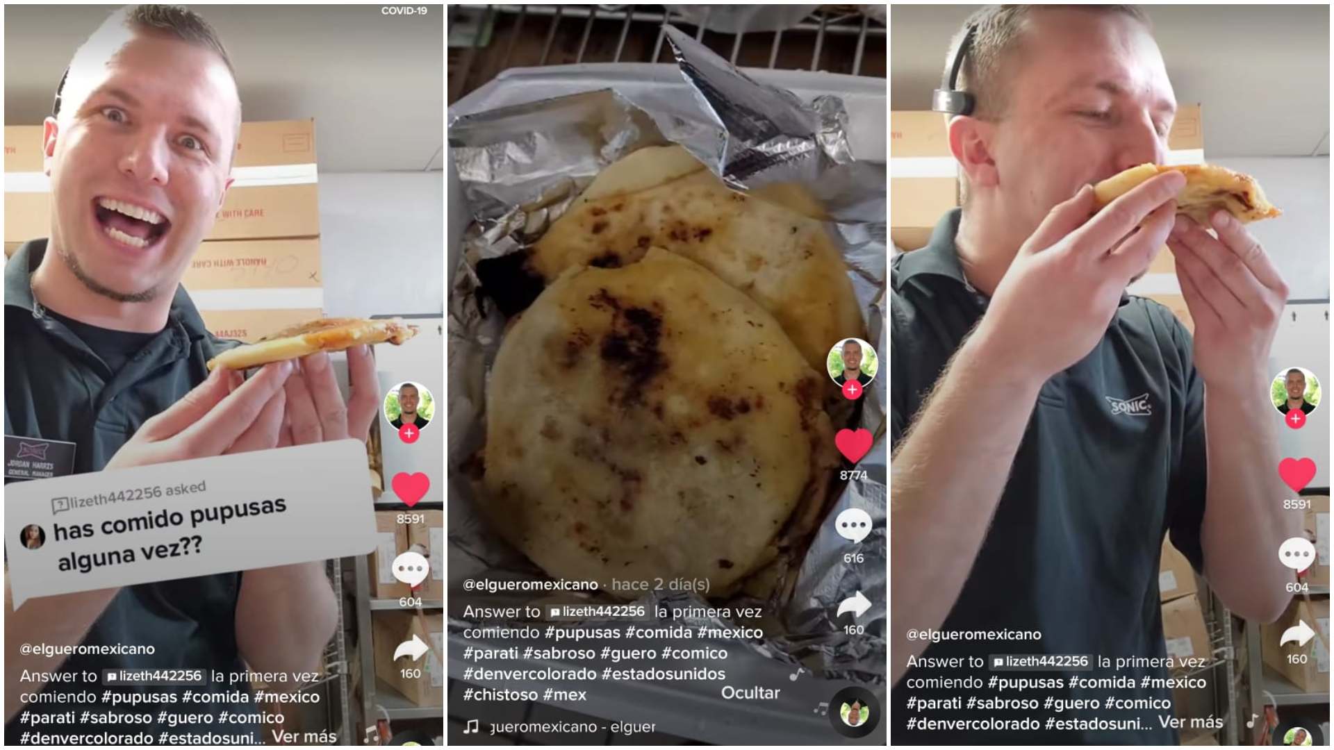 Jordan Harris come pupusas