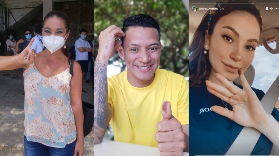 Famous Salvadorans are flooding Instagram with photos with nuanced thumbs after the vote