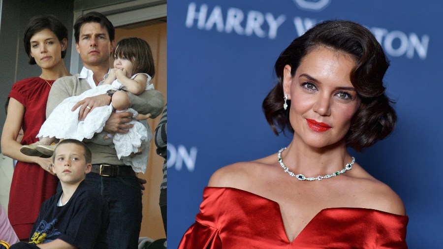 The 3 photos featuring Katie Holmes celebrating 15 years of his suri ya and demonstrating his great complicity
