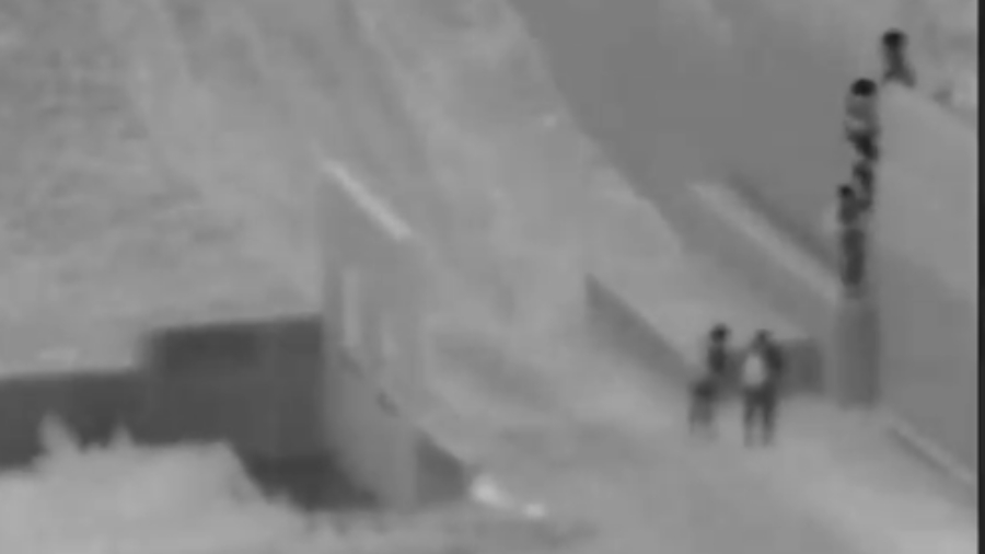 VIDEO: Traffickers throw another 2-year-old boy over the border wall between Mexico and the United States