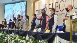 Magistrados del TSE guardaron silencio sobre reelección presidencial