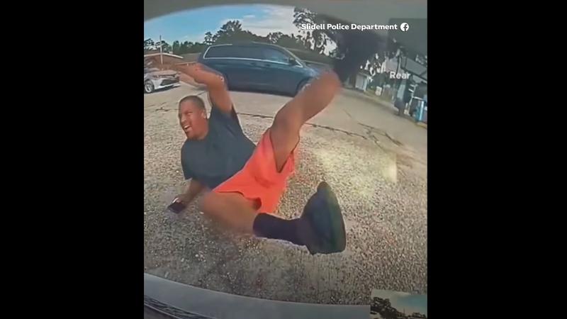 VIDEO: Man pretending to be hit by a Tesla in Louisiana, but did not have a small detail