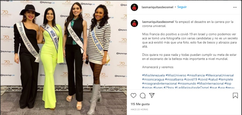 Miss Universo En Controversia Por Concursante Que Dio Positivo A Covid