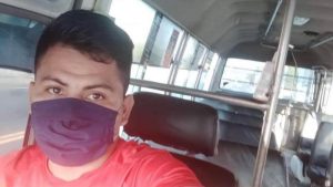 Henry Alexander Vásquez Nieto desapareció el lunes 24 de enero del 2022. Trabajaba conduciendo un microbús de la Ruta 140. Foto EDH / Cortesía