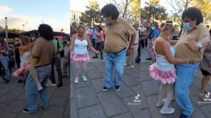 VIDEO. Yajaira hace que Alfredo José sude la gota gorda en el Parque Libertad al compás de “El botecito”