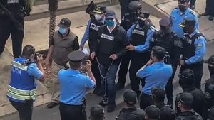 EN IMÁGENES: Momento en que capturan al expresidente de Honduras, Juan Orlando Hernández