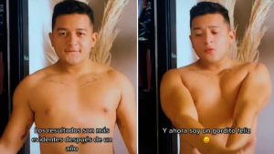 "Yo dos años después de mi lipo", Ronoldy Quinteros se quita la camisa y muestra cómo luce hoy