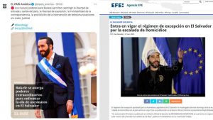 Así informó la prensa internacional sobre el régimen de excepción solicitado por Bukele