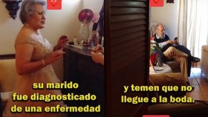 Pareja decide celebrar su boda de oro por triste diagnóstico del esposo