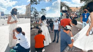 FOTOS: Por este acto de humanidad Alejandra Gavidia es aplaudida en redes sociales