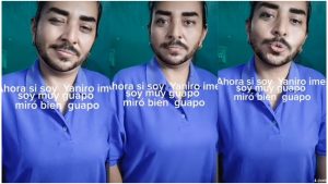 VIDEO. "De hombre se ve mejor señora", Yanira Berríos aparece con barba, bigote y sin complejos