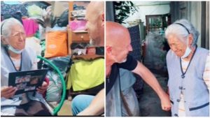 Después de 45 años, tiktoker se reencuentra con la nana que lo amó como  a un hijo