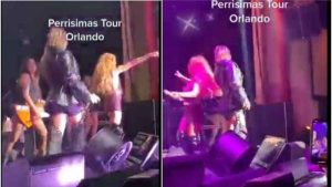¿Amigas y rivales? Alejandra Guzmán le dice a Paulina “que bonito cantas” y ella la ignora en pleno escenario