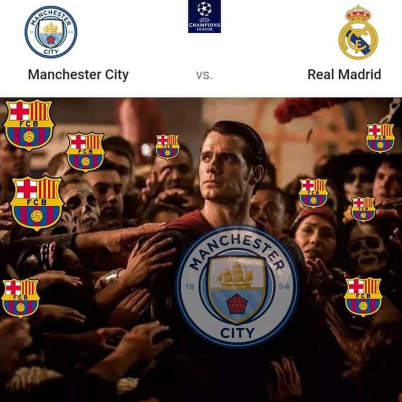 Los Divertidos Memes Que Dejó El Partido Manchester City Contra Real ...