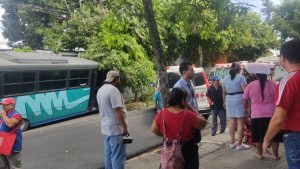 Cinco pasajeros lesionados tras el choque de un bus ruta 23 en San Salvador