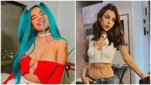FOTO: Karol G y Danna Paola aparecen con la misma prenda y seguidores debaten quién la luce mejor