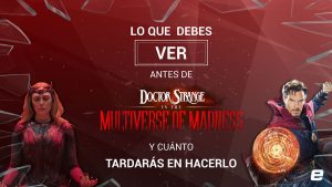 ¿Qué debes ver antes de Dr. Strange en el Multiverso de la Locura y cuánto tardarás en hacerlo? Descúbrelo aquí