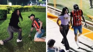 Caídas, peleas y carcajadas, así fue la visita de Abigaíl Mancía y Giovanni Cruz en Santa Ana