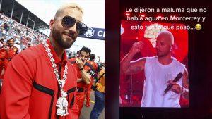 “Agüita pa’ mi gente” Maluma se viraliza por lanzar botellas de agua en Monterrey