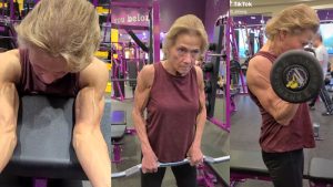 Mujer de 65 años se vuelve viral con video de fisicoculturismo
