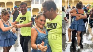 VIDEO: ¡Lo confundió con extranjero! Yajaira bailó con “Cocolito” sin saber que era él