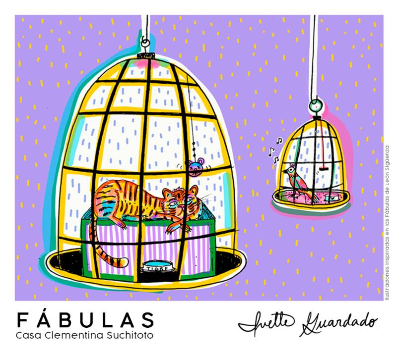 Una de las piezas de Ivette convertidas en stickers que se venden en la Galería y Tienda ARTLab de Casa Clementina, en Suchitoto. Foto: cortesía Paula Heredia
