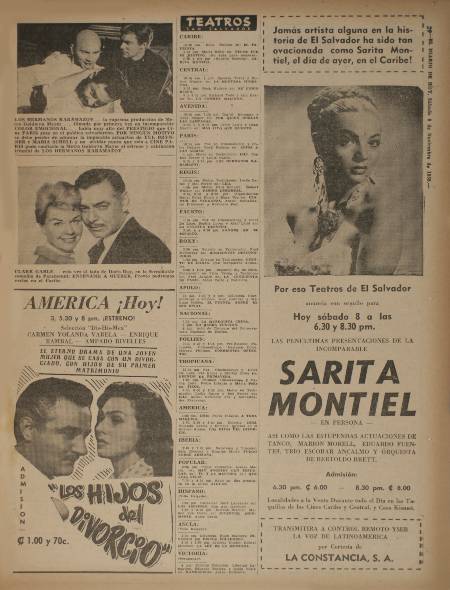 En los medios, se publicitó el show que la española ofreció en el entonces teatro Caribe. Foto: Archivo EDH